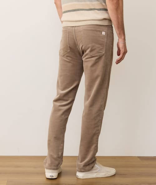 on model image of Flex Terry Slim Straight Pant
