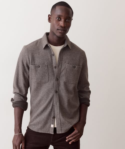 on model image of Pacifica Stretch Twill Shirt