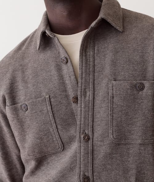 on model image of Pacifica Stretch Twill Shirt