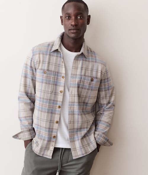 on model image of Pacifica Stretch Twill Shirt