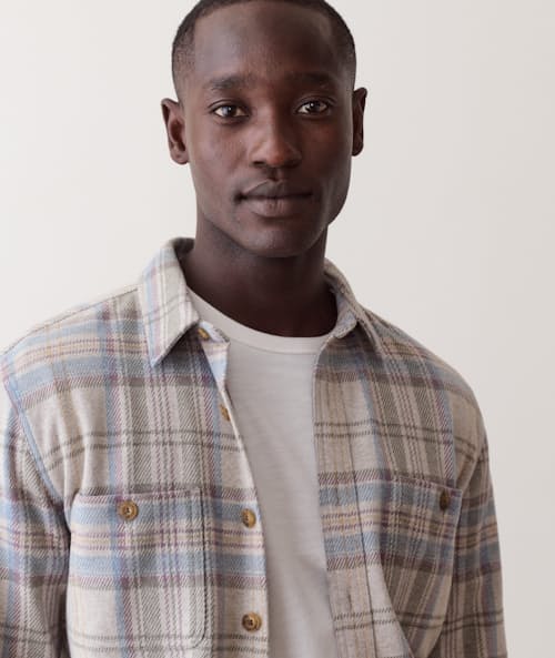 on model image of Pacifica Stretch Twill Shirt