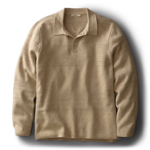 laydown image of Rugby Sweater Polo