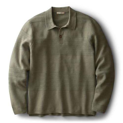 laydown image of Rugby Sweater Polo