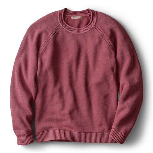 laydown image of Garment Dye Rollneck Sweater