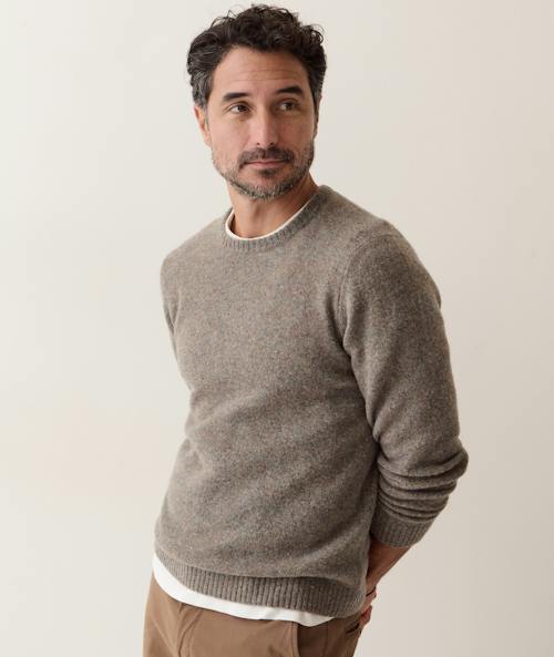 on model image of Donegal Crew Sweater