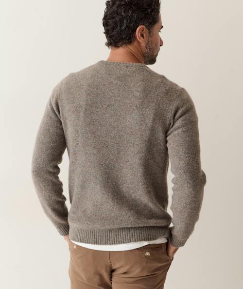 on model image of Donegal Crew Sweater