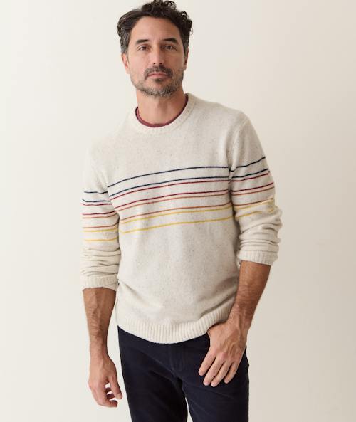 on model image of Donegal Crew Sweater