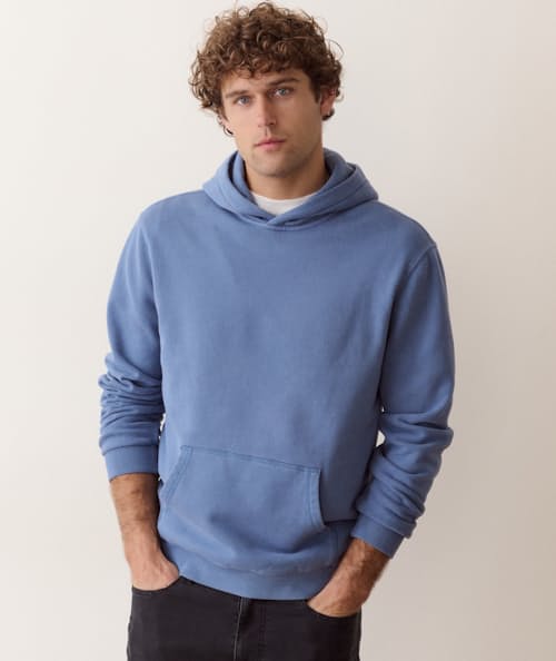 on model image of Relaxed Cloud 9 Fleece Hoodie