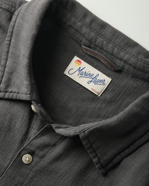 laydown detail image of Classic Stretch Selvage Long Sleeve Shirt