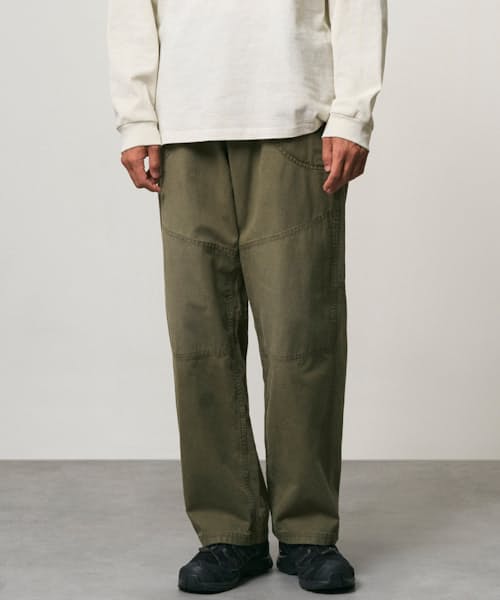 on model image of Hemp Canvas Double-Knee Pant