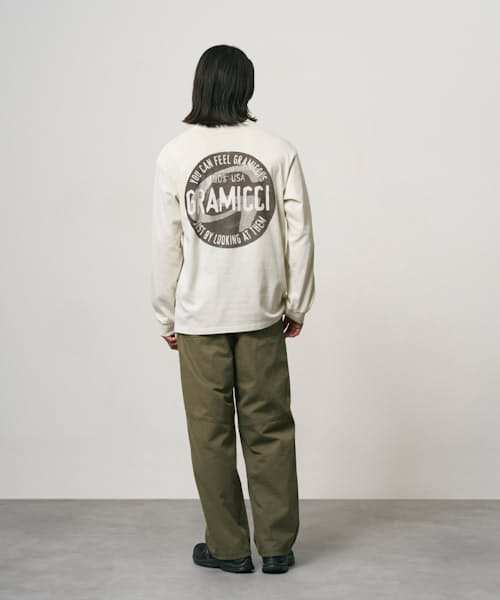 on model image of Hemp Canvas Double-Knee Pant