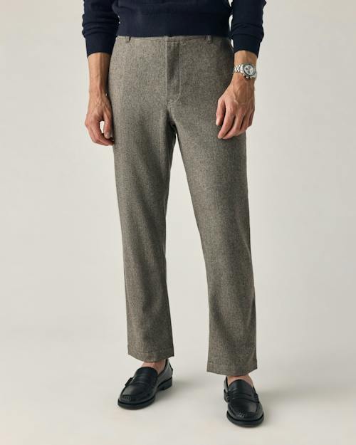 on model image of Wool Trouser