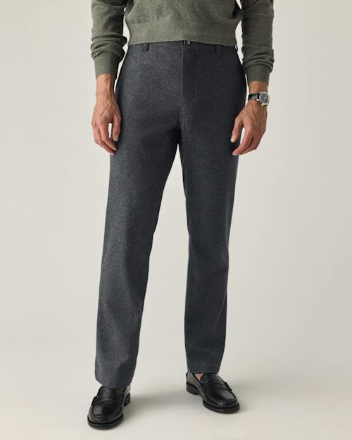 on model image of Wool Trouser