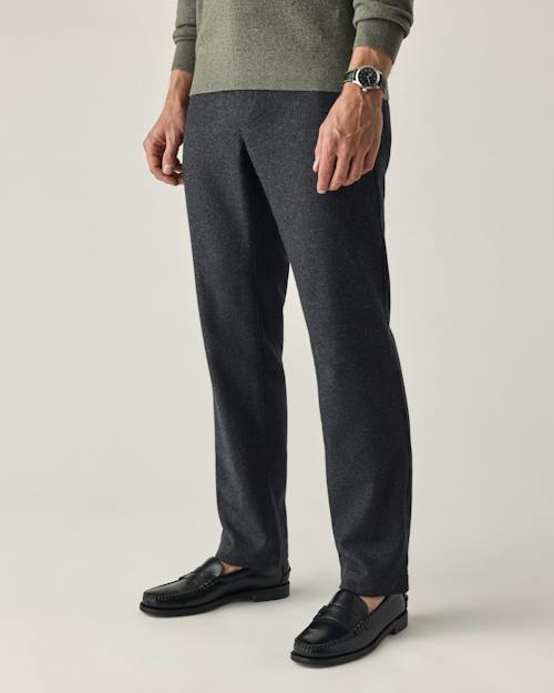 on model image of Wool Trouser