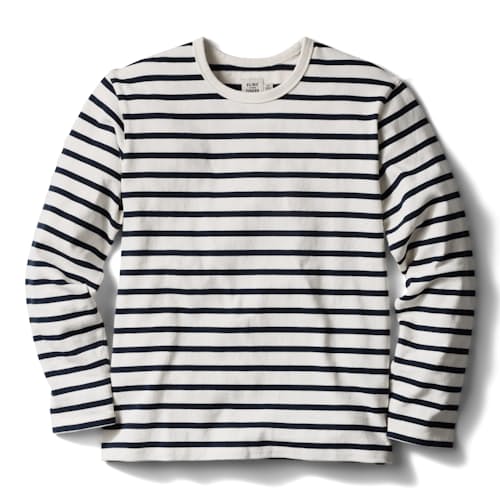 laydown image of Striped Yarn Dyed Longsleeve T-Shirt