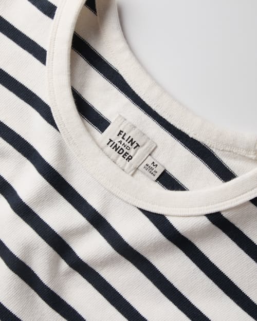 laydown detail image of Striped Yarn Dyed Longsleeve T-Shirt