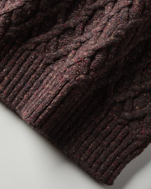 laydown detail image of Wool Fisherman Sweater