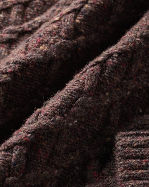 laydown detail image of Wool Fisherman Sweater