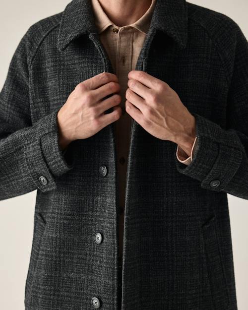 on model image of Wool Coat