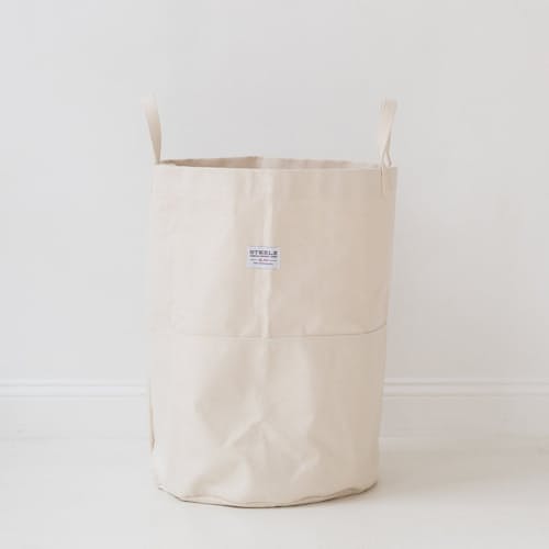 lifestyle image of Tall Canvas Storage Bin