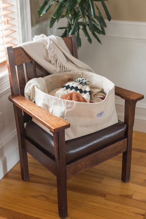 lifestyle image of Large Canvas Storage Bin
