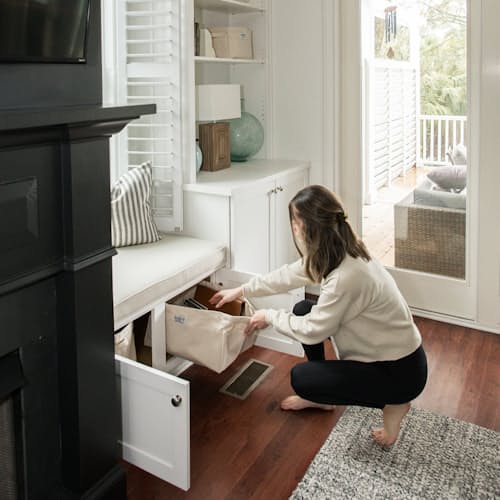lifestyle image of Large Canvas Storage Bin