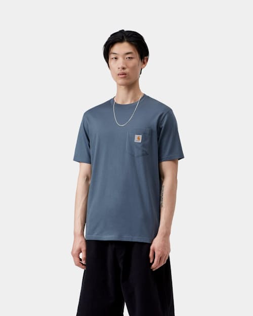 on model image of Classic Logo Pocket T-Shirt