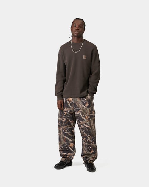on model image of Vista Waffle Long Sleeve T-Shirt