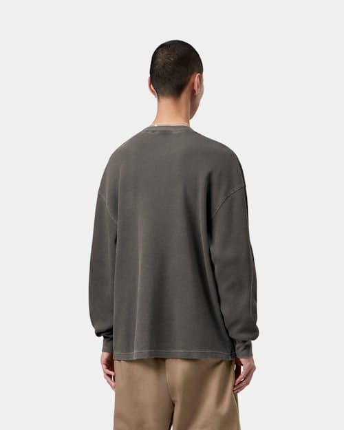 on model image of Vista Waffle Long Sleeve T-Shirt