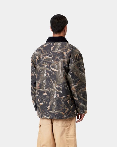 on model image of Lander Chore Coat