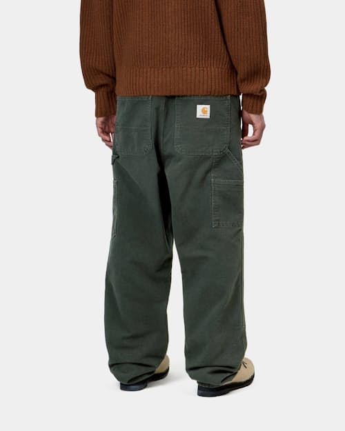 on model image of Double Knee Canvas Pant