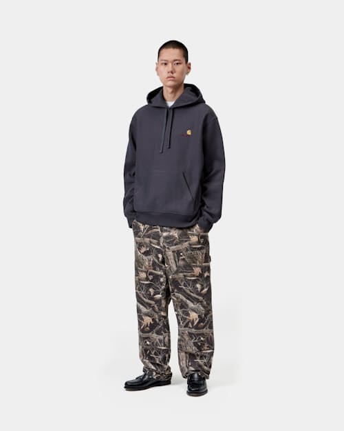 on model image of Double Knee Canvas Pant