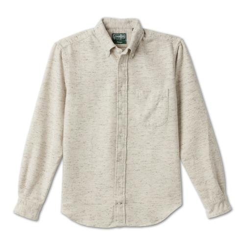 laydown image of Nepped Donegal Chambray Shirt