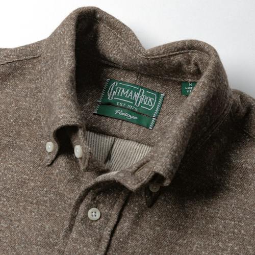 laydown detail image of Nepped Donegal Chambray Shirt