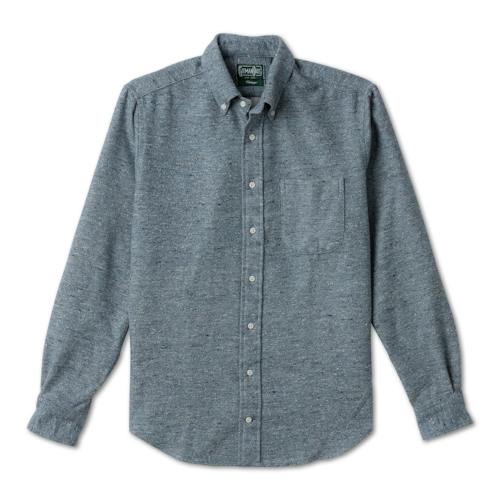 laydown image of Nepped Donegal Chambray Shirt