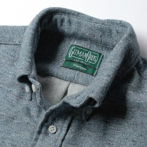 laydown detail image of Nepped Donegal Chambray Shirt
