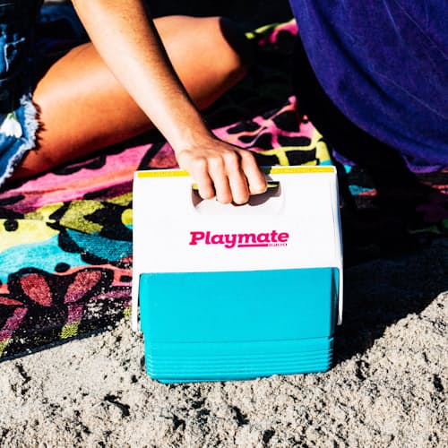 laydown image of Retro Playmate Mini 4 Qt. Cooler