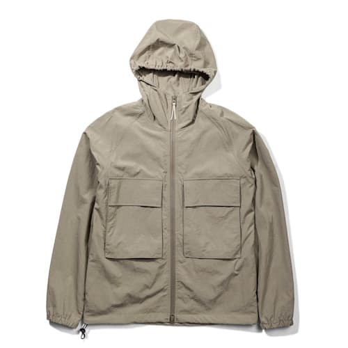 laydown image of Hooded Windbreaker Jacket