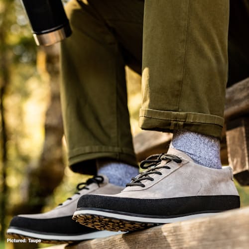 laydown image of Explorer Suede