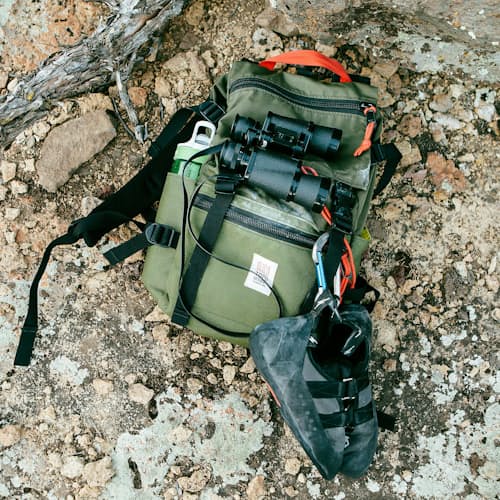 laydown image of 200D Ripstop Klettersack