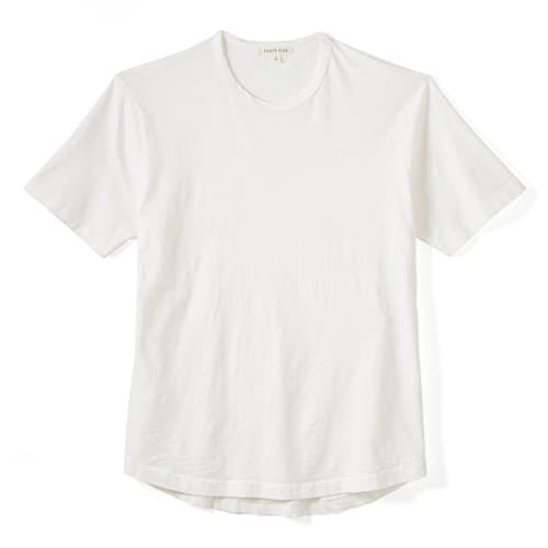 laydown image of Slub Curved Hem T-Shirt
