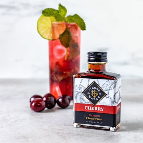 laydown image of Cherry Bourbon Cocktail Bitters