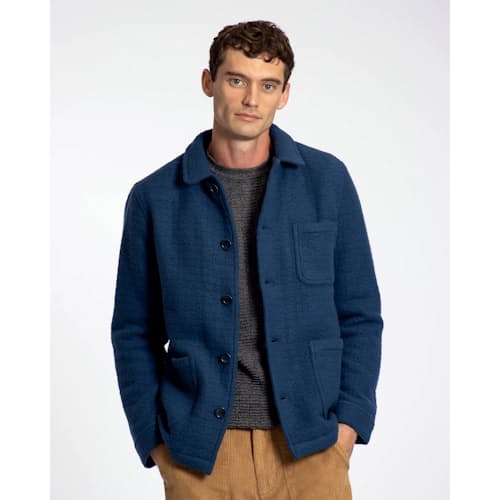lifestyle image of Textured Jacquard Station Jacket