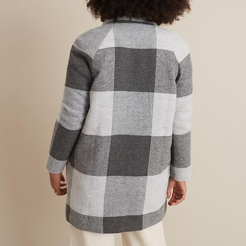 laydown image of Women's Stephanie Cocoon Coat
