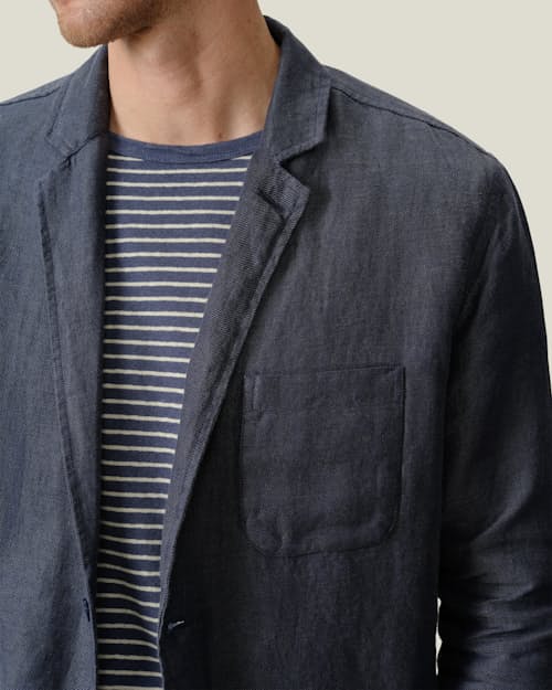 lifestyle image of Alta French Linen Blazer