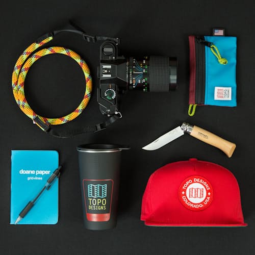 laydown image of Climbing Rope Camera Strap
