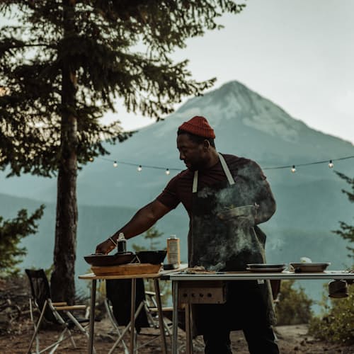 lifestyle image of Waxed Apron