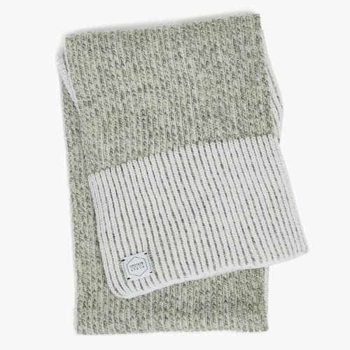 laydown image of Melange Ragg Wool Scarf