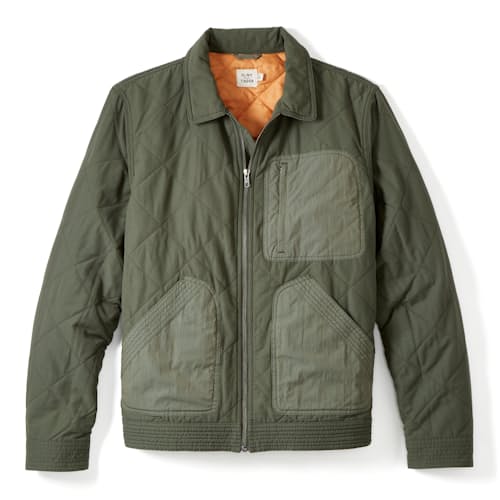 laydown image of Quilted Flight Jacket