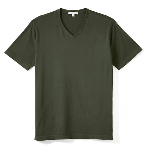 laydown image of Supima V-Neck T-Shirt